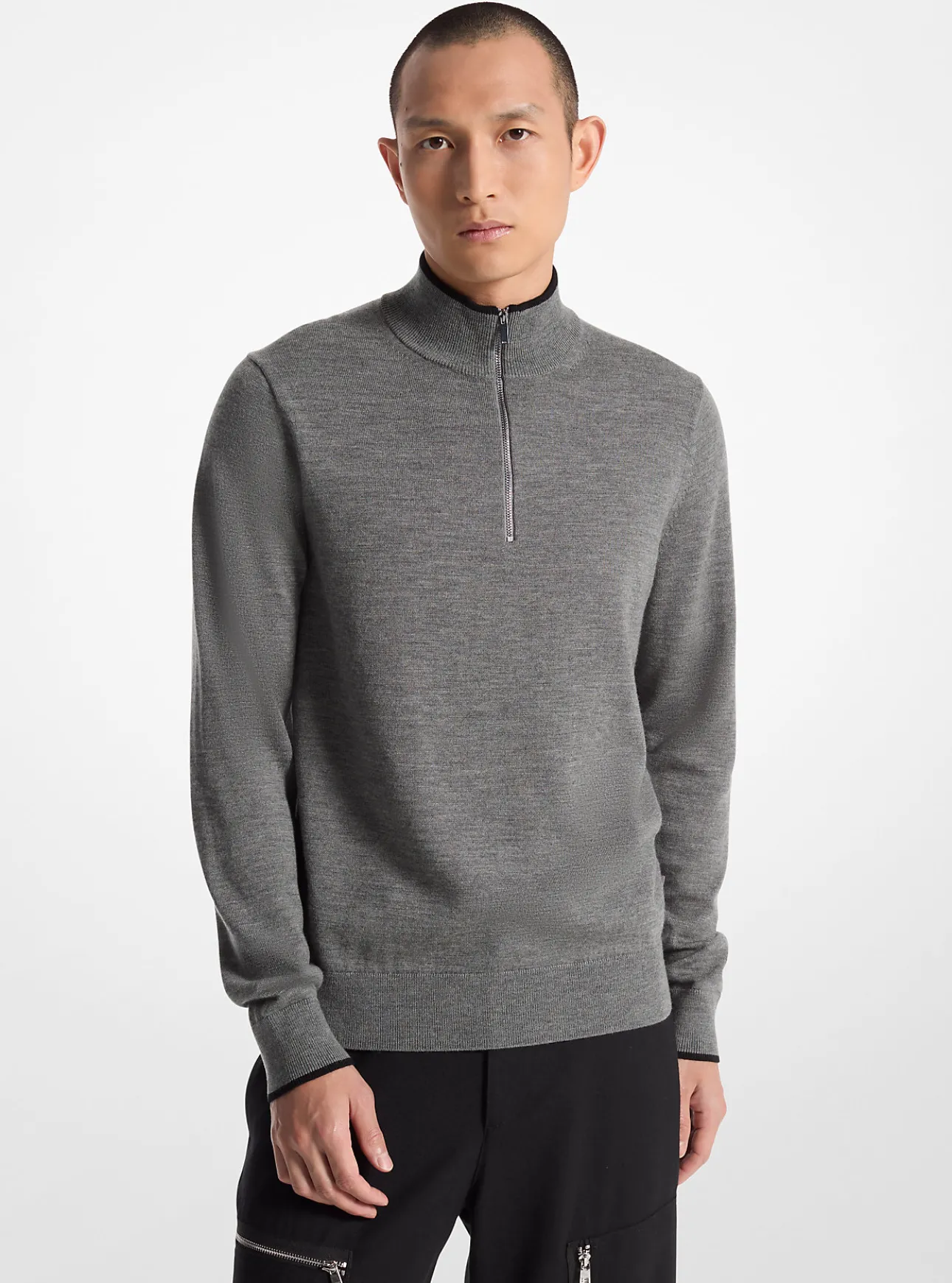 Wool Half-Zip Sweater
