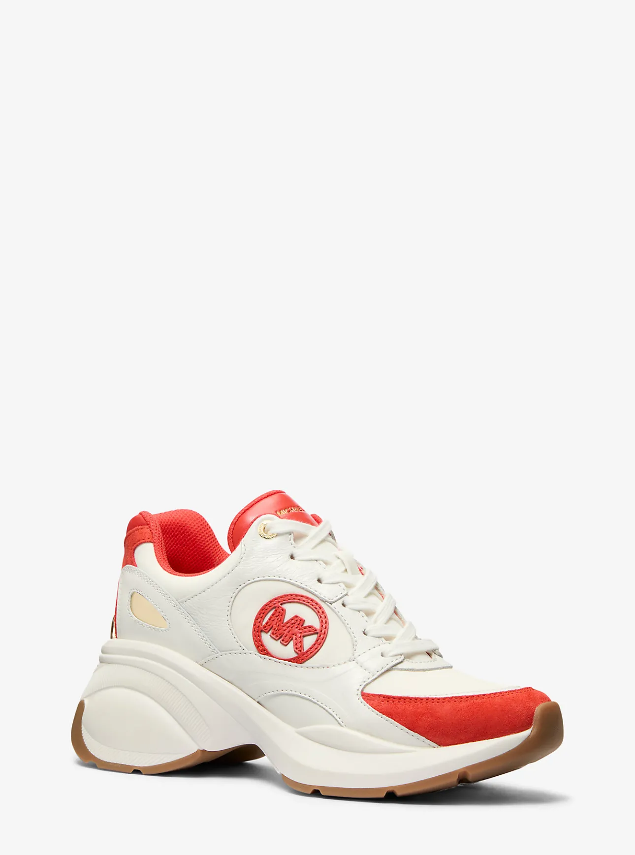 Zuma Two-Tone Leather and Suede Trainer